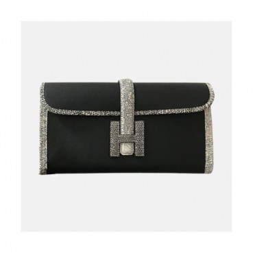 Hermes Jige Swift & Lizard Leather Clutch Bag ,29cm 