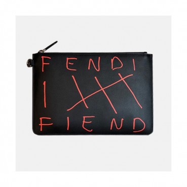 Fendi Leather Clutch Bag ,30CM 