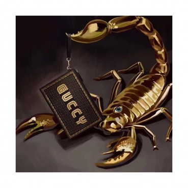 Gucci Leather Clutch Bag ,30.5CM 