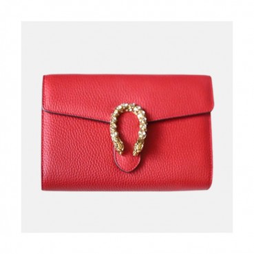 Gucci Leather Mini Clutch Chain Shoulder Bag ,20CM 