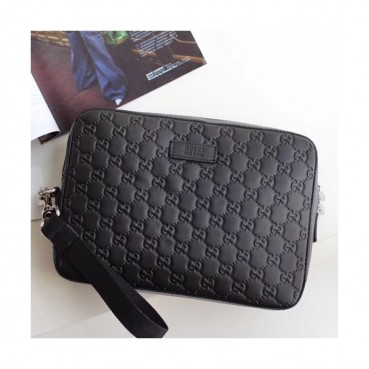 Gucci Signature Leather Clutch Bag,25CM 