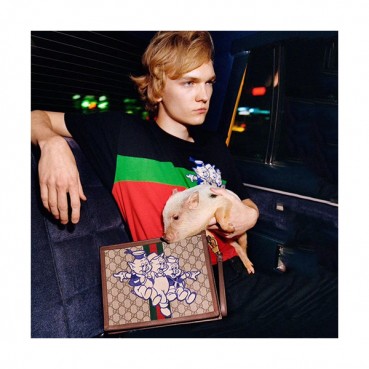 Gucci Ophidia Supreme Clutch Bag ,28CM 