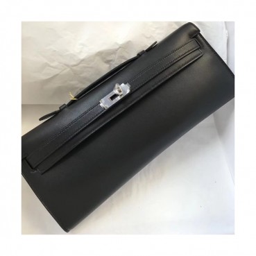 Hermes Kelly Cut Swift Leather Clutch Bag ,31cm 