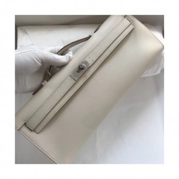 Hermes Kelly Cut Swift Leather Clutch Bag ,31cm 