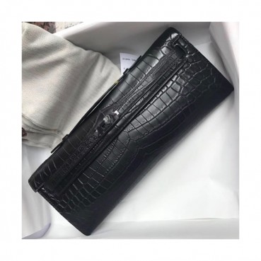 Hermes Kelly Cut Crocodile Leather Clutch Bag ,31cm 