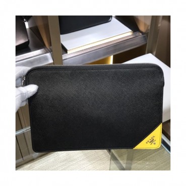Prada Saffiano Mens Clutch Bag ,26.5CM 