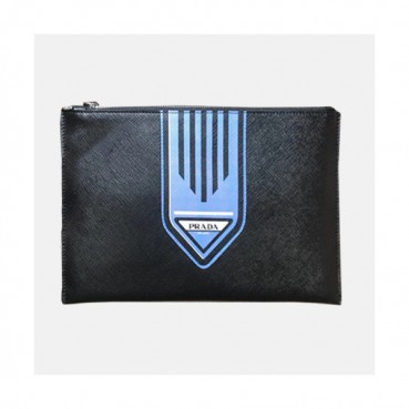 Prada Saffiano Mens Clutch Bag ,28CM 