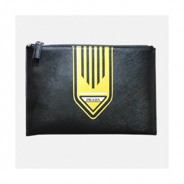 Prada Saffiano Mens Clutch Bag ,28CM 