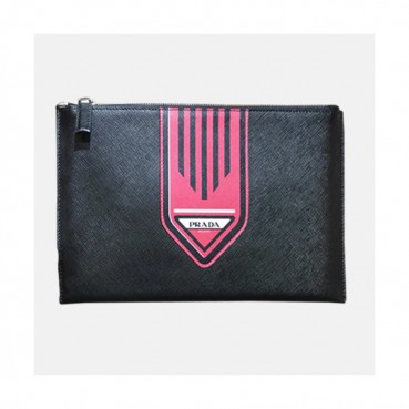 Prada Saffiano Mens Clutch Bag ,28CM 
