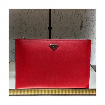 Prada Saffiano Mens Clutch Bag ,28CM 