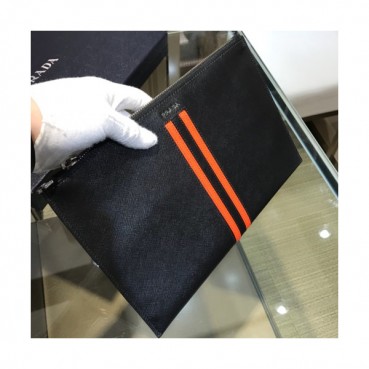 Prada Saffiano Mens Clutch Bag ,28CM 