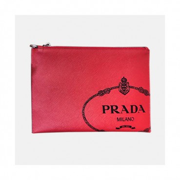 Prada Saffiano Mens Clutch Bag ,28CM 