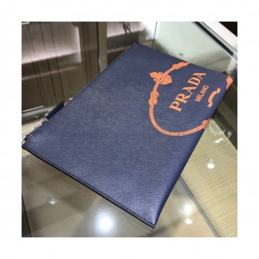 Prada Saffiano Mens Clutch Bag ,28CM 