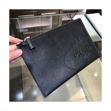 Prada Saffiano Mens Clutch Bag ,28CM 