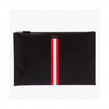 Prada Saffiano Mens Clutch Bag ,28CM 