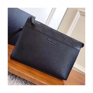 Prada Saffiano Mens Clutch Bag ,24CM 
