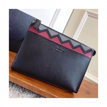 Prada Saffiano Mens Clutch Bag ,24CM 