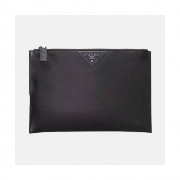 Prada Saffiano Mens Clutch Bag ,28CM 