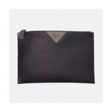 Prada Saffiano Mens Clutch Bag ,28CM 