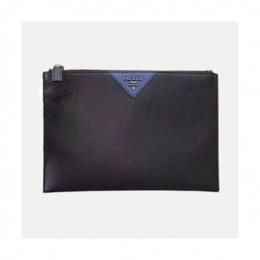 Prada Saffiano Mens Clutch Bag ,28CM 