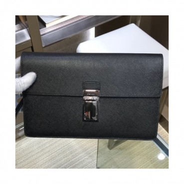 Prada Saffiano Mens Clutch Bag ,25CM 