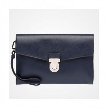 Prada Saffiano Mens Clutch Bag ,24CM 