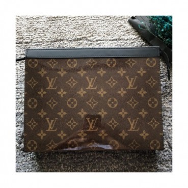 Louis Vuitton Pochette Voyage Monogram Eclipse Clutch Bag,26cm 