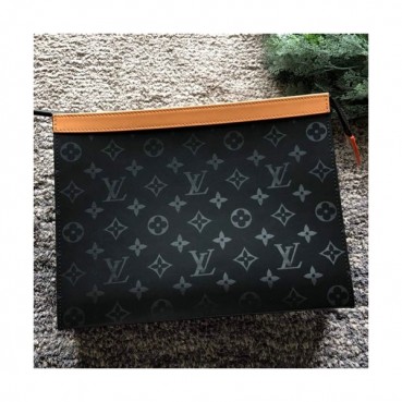 Louis Vuitton Pochette Voyage Monogram Eclipse Clutch Bag,26cm 
