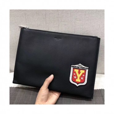 Saint Laurent 2018 Leather Clutch Bag , 28cm 