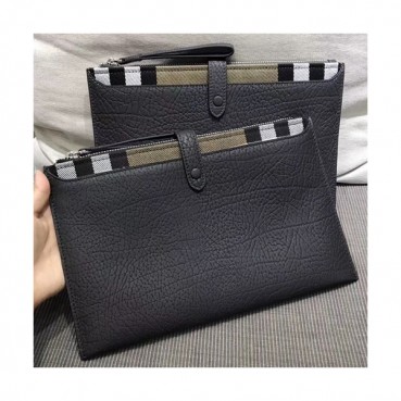 Burberry 2018 Leather Clutch Bag , 28cm 