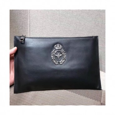 Dolce&Gabbana Leather Clutch Bag ,28CM 