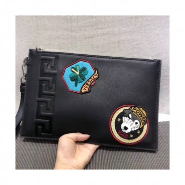 Versace Leather Clutch Bag,30CM 