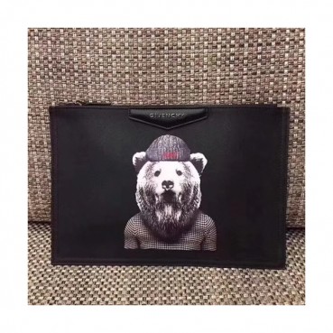 Givenchy 2018 Leather Clutch Bag,30cm 