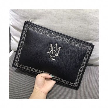 Alexander Mcqueen 2018 Leather Clutch Bag ,28CM 