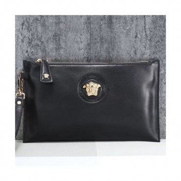 Versace Leather Clutch Bag,24CM 