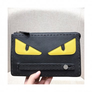 Fendi Leather Clutch Bag ,24CM 