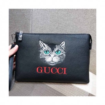 Gucci 2018 Leather Clutch Bag ,28CM 