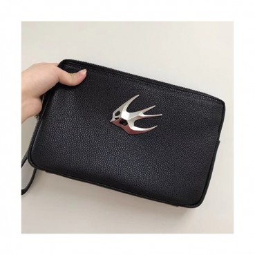 Alexander Mcqueen 2018 Leather Clutch Bag ,26CM 