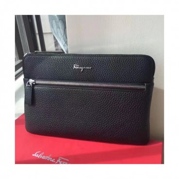 Ferragamo 2018 Leather Clutch Bag ,28CM 