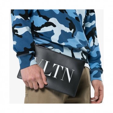 Valentino 2018 Leather Clutch Bag ,28CM 