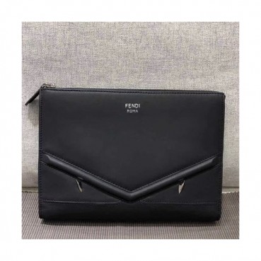 Fendi Leather Clutch Bag ,27CM 