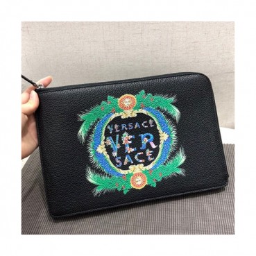 Versace 2018 Leather Clutch Bag,30CM 