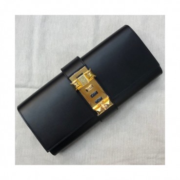 Hermes Medor Box Leather Clutch Bag ,29cm 