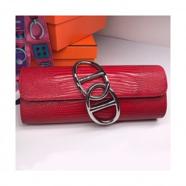 Hermes Egee Crocodile Leather Clutch Bag  
