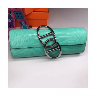 Hermes Egee Crocodile Leather Clutch Bag  