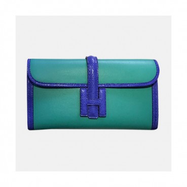 Hermes Jige Swift & Lizard Leather Clutch Bag ,29cm 