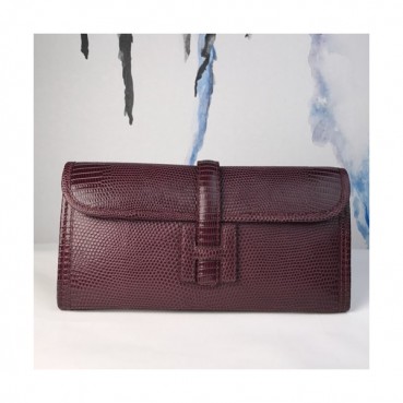 Hermes Lizard Leather Clutch Bag ,29cm 