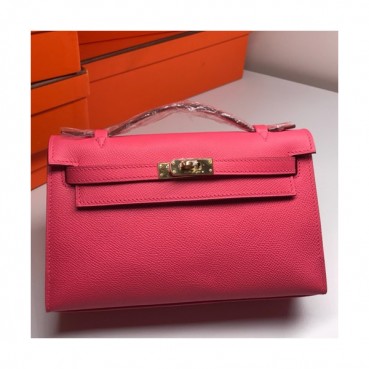 Hermes Mini Kelly Epsom Leather Tote Bag / Clutch Bag,22cm 