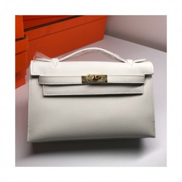 Hermes Mini Kelly Epsom Leather Tote Bag / Clutch Bag,22cm 