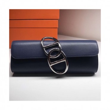 Hermes Egee Swift Leather Clutch Bag  